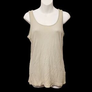 2/$20 Vintage Light Grey Plain Tank Top Size: Small